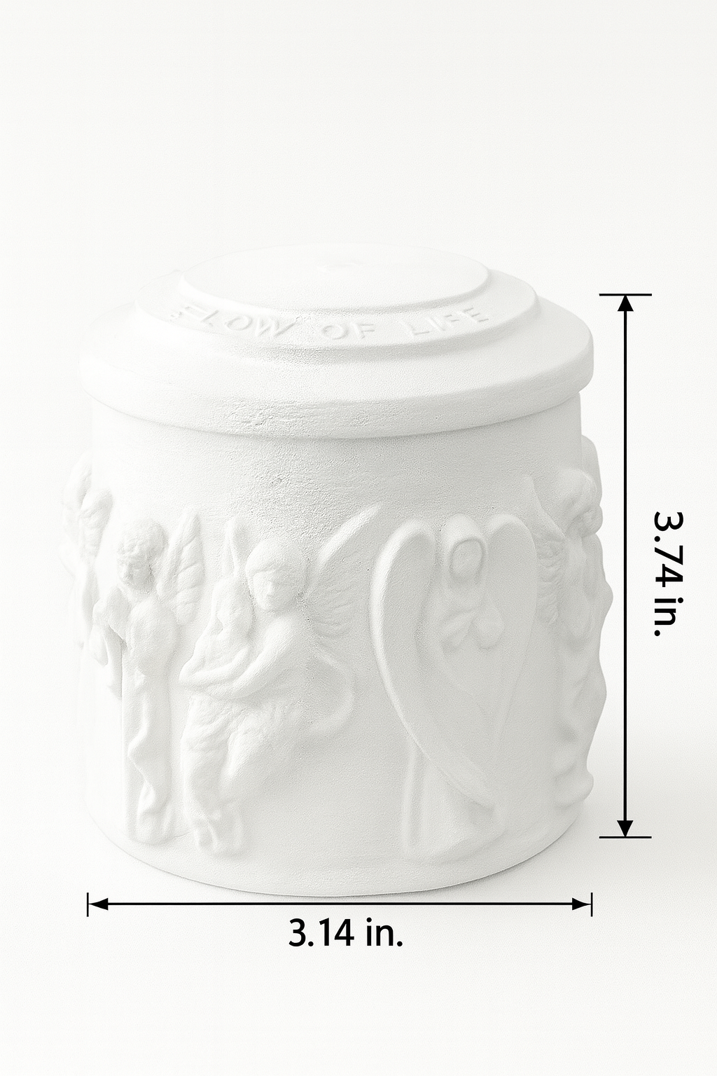 Greek Angel Relief Aroma Candle: Citrus Agave Scented Gypsum Home Decor