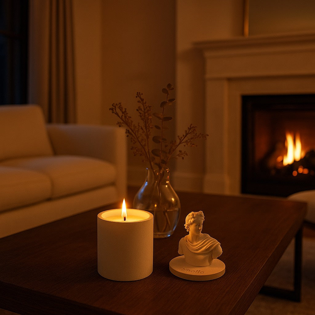 Appolo Luxury Soy Candle: Handmade Home Decor, Natural "Apple Ginger Spritz" scents