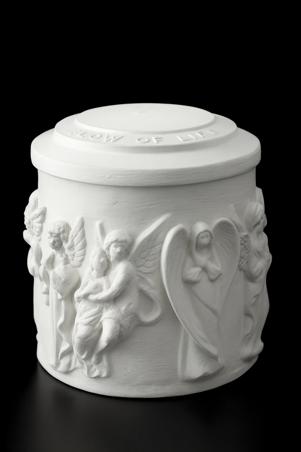 Greek Angel Relief Aroma Candle: Citrus Agave Scented Gypsum Home Decor