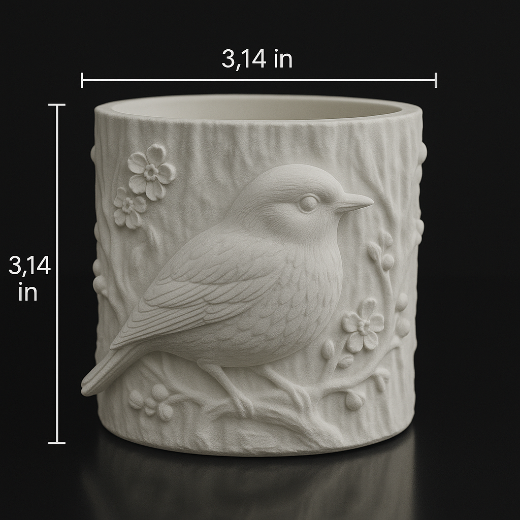 "Chirp & Flame" Aroma Candle For Gift & Home décor with “Pomegranate Cider” fragrance. Hand-Made. Perfect Gift for Holidays and birthdays.