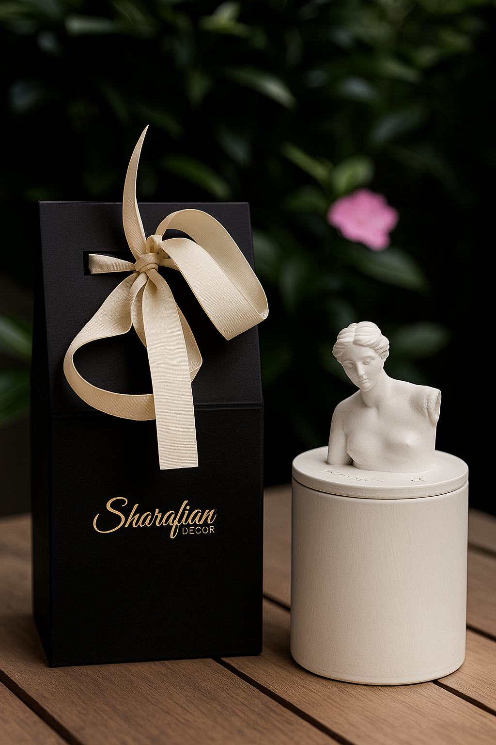 Venus de Milo Candle: Handmade Gypsum Bust, Lavender Scent