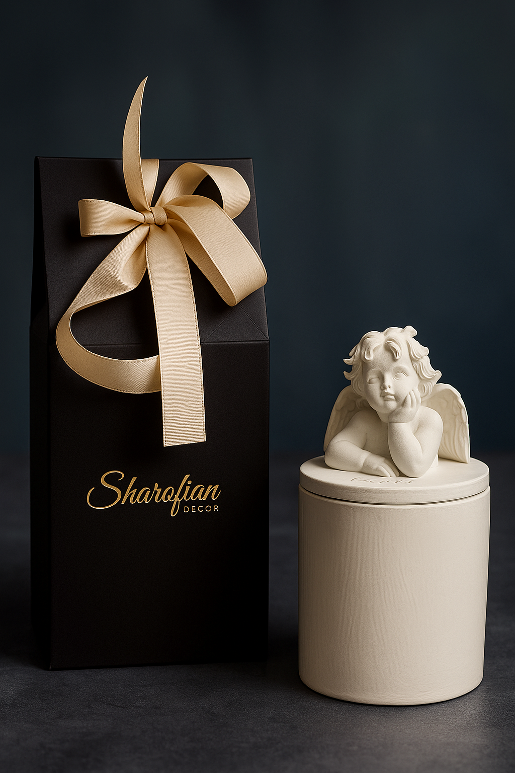 Cupid Angel Handmade Candle: Cranberry Apple Scented, Elegant Home Decor