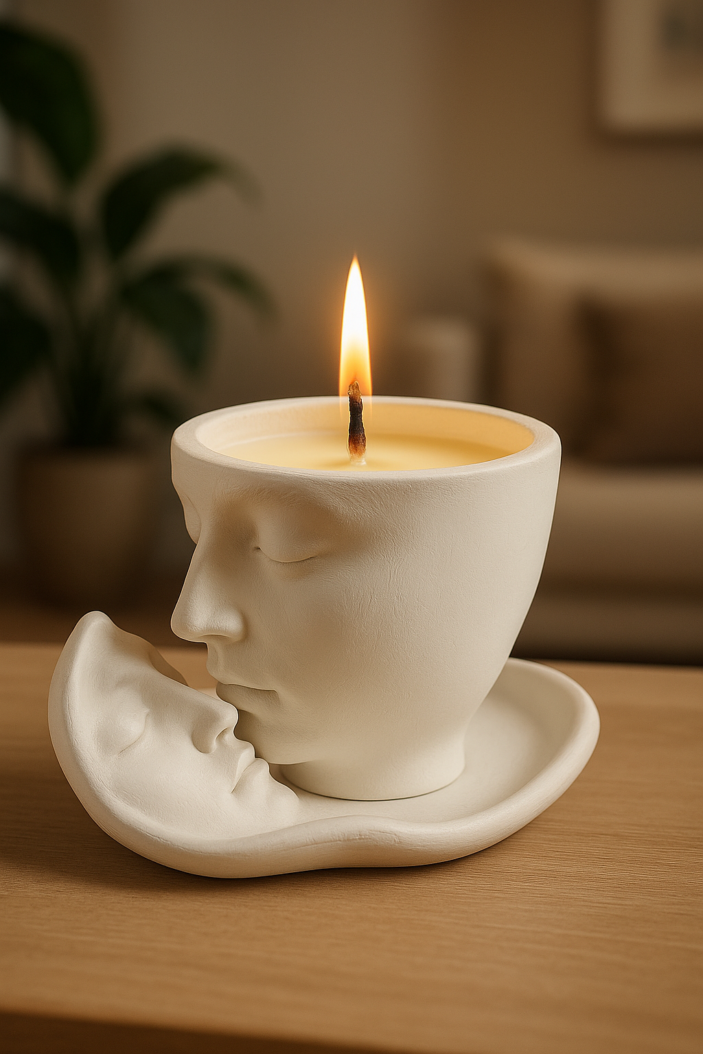 Love is in the air Handmade Aroma Candle, Apple Maple Bourbon Scented Soy Candle: , Home Decor
